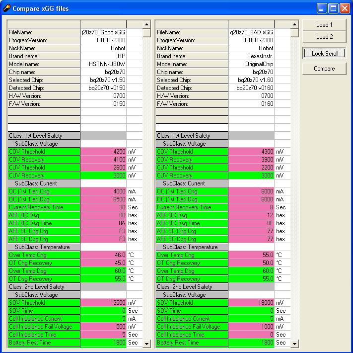 bq20z70 xGG Compare 002